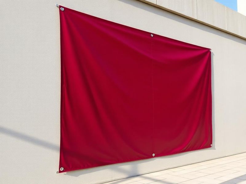 Banner – Symbolbild, produziert mit unseren Produktionspartnern: Nach Maß, PVC-Plane 510 g/m², Saum und Ösen
