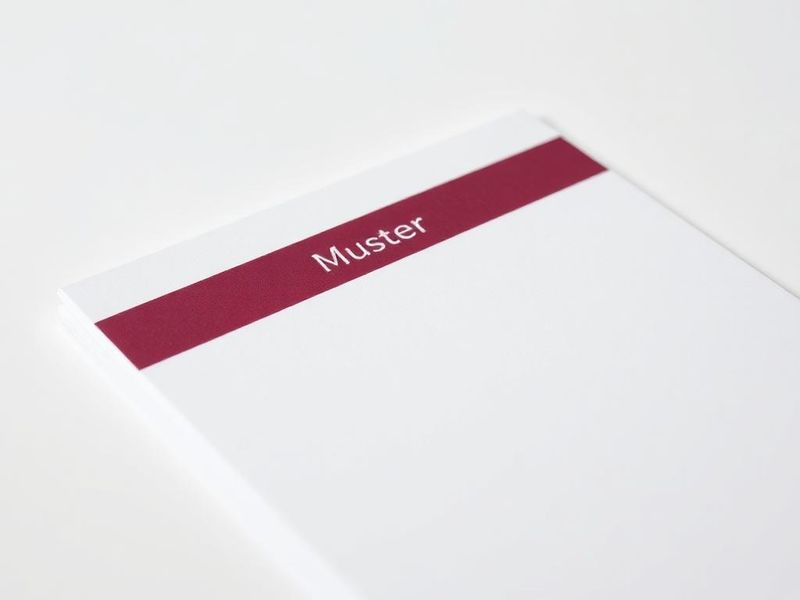 Briefpapier – Vorderansicht (Symbolbild)