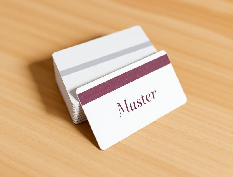 Chipkarten – Symbolbild, produziert mit unseren Produktionspartnern: 85,6 × 54 mm (CR80), PVC mit Mifare Classic 1k, Nummerierung