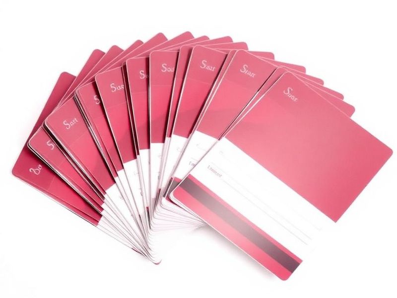 Plastikkarten – Symbolbild, produziert mit unseren Produktionspartnern: 85,6 × 54 mm (CR80), PVC 0,76 mm, Magnetstreifen