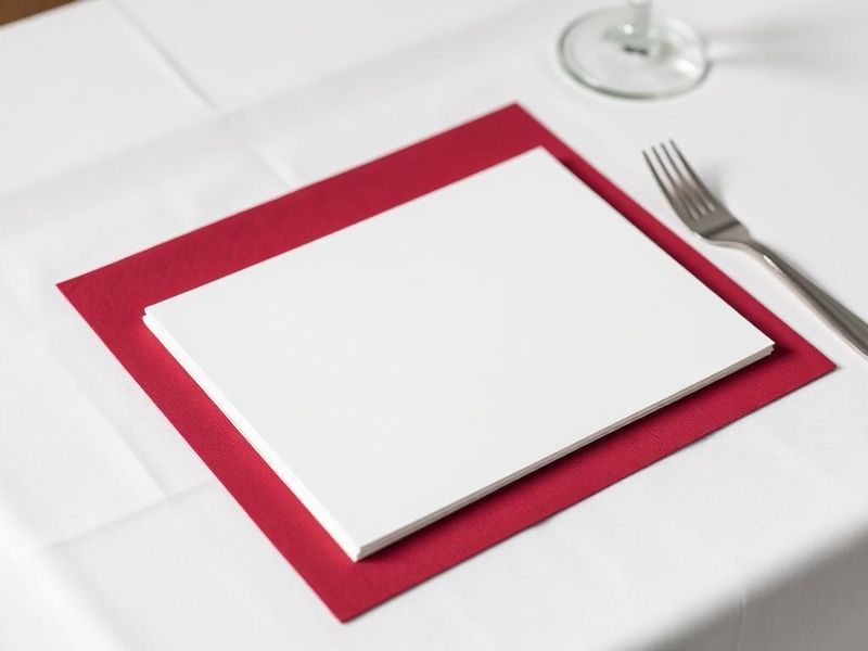 Tischsets – Vorderansicht (Symbolbild)