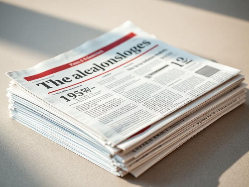 Zeitungen – Symbolbild, produziert mit unseren Produktionspartnern: Tabloid, Zeitungspapier 45–52 g/m², Falzung
